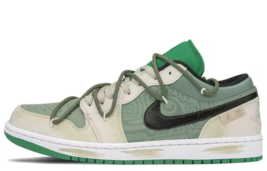 Кроссовки Vintage Jordan Air Jordan 1, серый/зеленый
