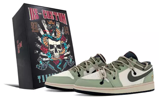 Кроссовки Vintage Jordan Air Jordan 1, зеленый