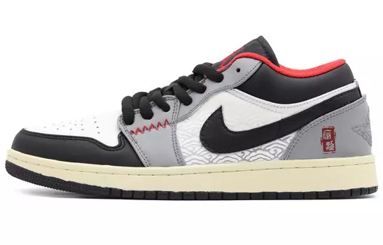 Кроссовки Air JORDAN 1 Vintage Basketball Shoes Men Low-Top Black White