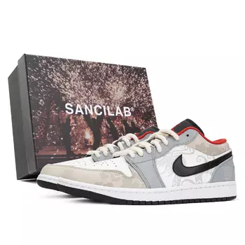 Кроссовки Air Jordan 1 Vintage, серый/кофейный