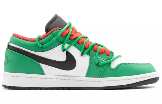 Кроссовки Vintage Jordan Air Jordan 1, зеленый/оранжевый