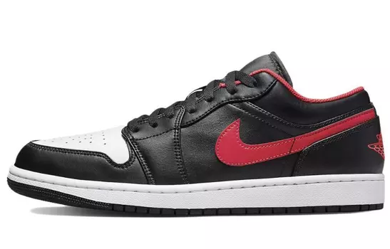 Кроссовки Air Jordan 1 Vintage Basketball Shoes Men Low-Top Black Gray Red