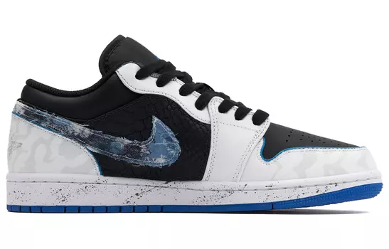 Jordan Air Jordan 1 винтажные баскетбольные кроссовки мужские, University Blue/Black/White