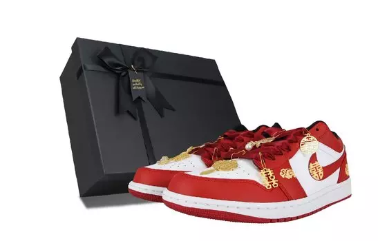 Кроссовки Vintage Jordan Air Jordan 1, красный/белый