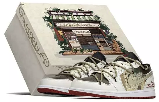 Jordan Air Jordan 1 винтажные баскетбольные кроссовки мужские, Light Khaki