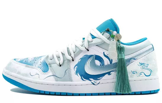 Jordan Air Jordan 1 винтажные баскетбольные кроссовки мужские, Four elephants and green dragons