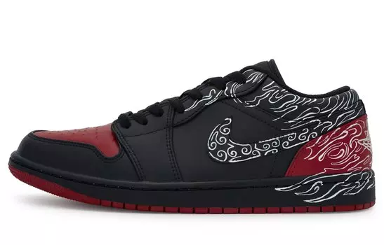 Jordan Air Jordan 1 винтажные баскетбольные кроссовки мужские, Black/Varsity Red/White/Metallic Silver