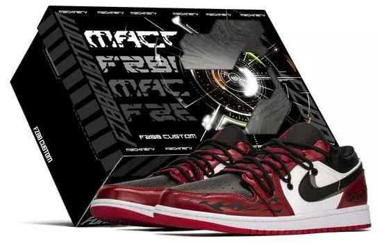 Jordan Air Jordan 1 винтажные баскетбольные кроссовки мужские, Black/Red
