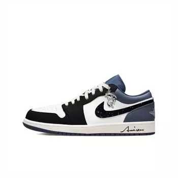 Jordan Air Jordan 1 винтажные баскетбольные кроссовки мужские, Dark Blue