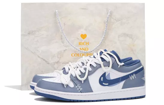 Jordan Air Jordan 1 винтажные баскетбольные кроссовки мужские, Blue