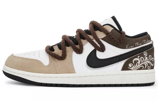 Jordan Air Jordan 1 винтажные баскетбольные кроссовки мужские, Brown/White