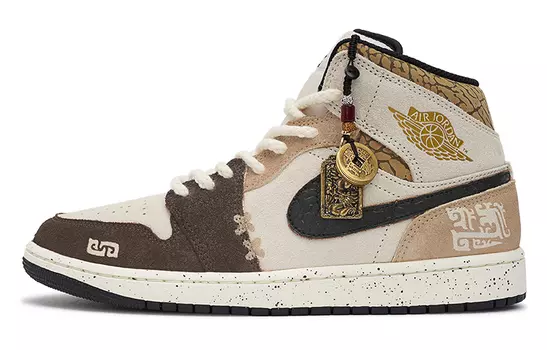 Jordan Air Jordan 1 винтажные баскетбольные кроссовки мужские, Gray/Brown