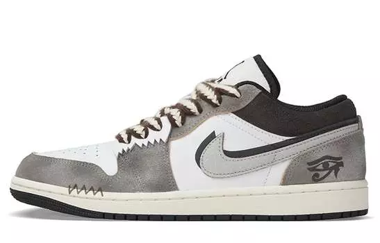Jordan Air Jordan 1 винтажные баскетбольные кроссовки мужские, Gray/White