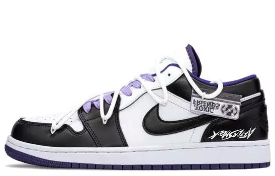 Jordan Air Jordan 1 винтажные баскетбольные кроссовки мужские, Black/White