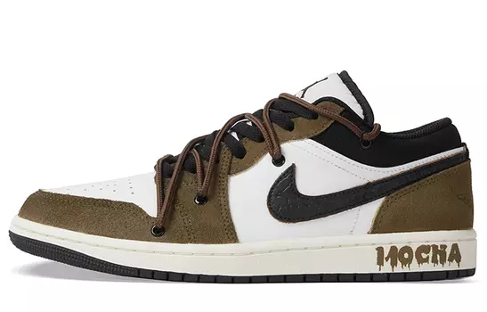 Jordan Air Jordan 1 винтажные баскетбольные кроссовки мужские, Brown/White
