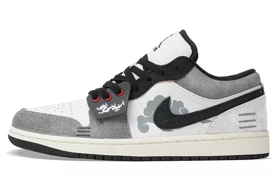 Jordan Air Jordan 1 винтажные баскетбольные кроссовки мужские, Gray/White