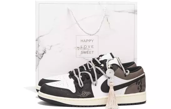 Кроссовки Vintage Jordan Air Jordan 1, черный/коричневый