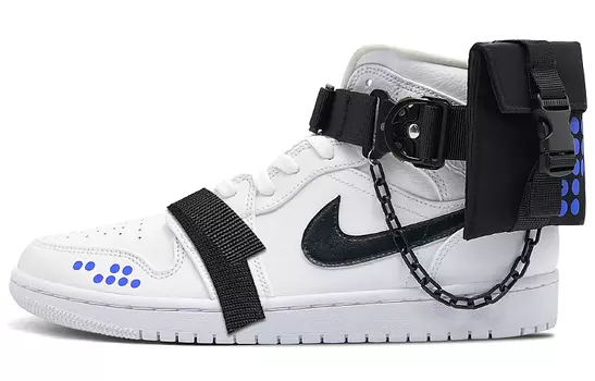Кроссовки Air JORDAN 1 Vintage Basketball Shoes Men Mid-Top Black Purple White