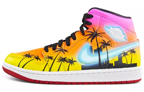 Jordan Air Jordan 1 винтажные баскетбольные кроссовки мужские, Yellow