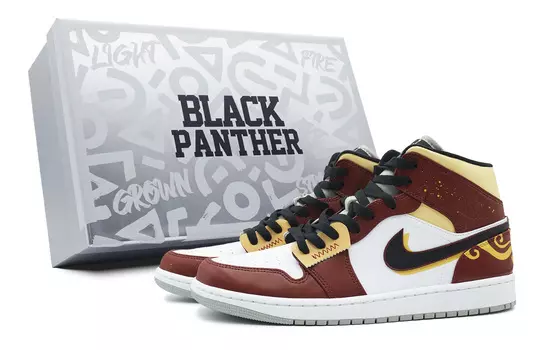 Jordan Air Jordan 1 винтажные баскетбольные кроссовки мужские, Burgundy