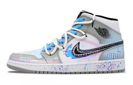 Jordan Air Jordan 1 винтажные баскетбольные кроссовки мужские, Light Gray