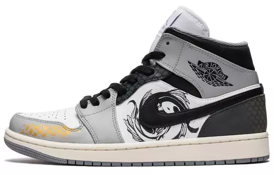 Jordan Air Jordan 1 винтажные баскетбольные кроссовки мужские, Light Gray