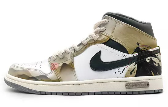 Кроссовки Air JORDAN 1 Vintage Basketball Shoes Men High-Top Black White