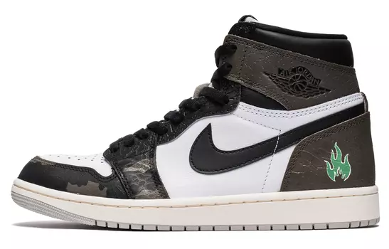 Кроссовки Vintage Jordan Air Jordan 1, черный/белый
