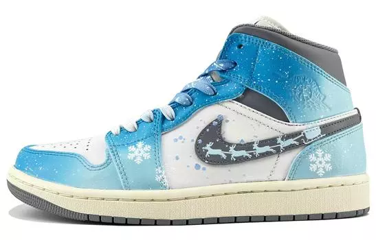 Кроссовки Air Jordan 1 Vintage Basketball Shoes Men High-Top White