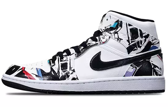 Кроссовки Vintage Jordan Air Jordan 1, белый/черный
