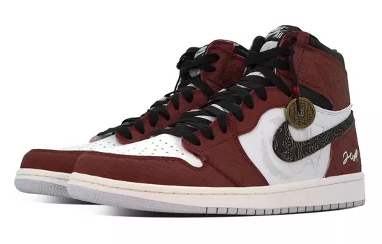Jordan Air Jordan 1 винтажные баскетбольные кроссовки мужские, Black/Red