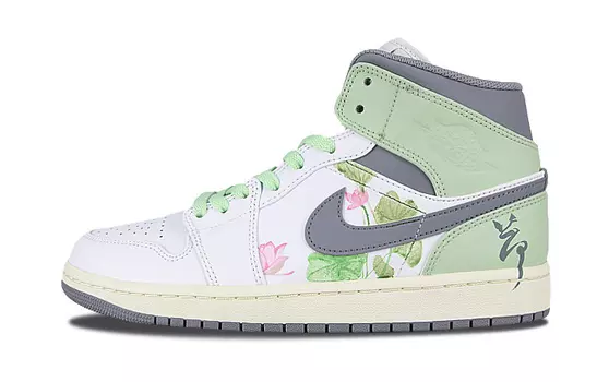 Кроссовки Air Jordan 1 Vintage Basketball Shoes Men High-Top Pink
