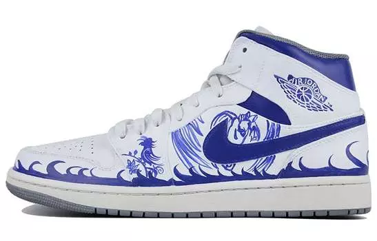 Кроссовки Jordan Air Jordan 1, синий/белый