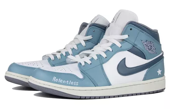 Кроссовки Air JORDAN 1 Vintage Basketball Shoes Men Mid-Top Green White