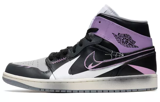 Кроссовки Vintage Jordan Air Jordan 1, черный/фиолетовый