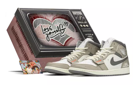 Кроссовки Vintage Jordan Air Jordan 1, натуральный