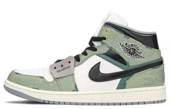 Кроссовки Vintage Jordan Air Jordan 1, черны/хаки