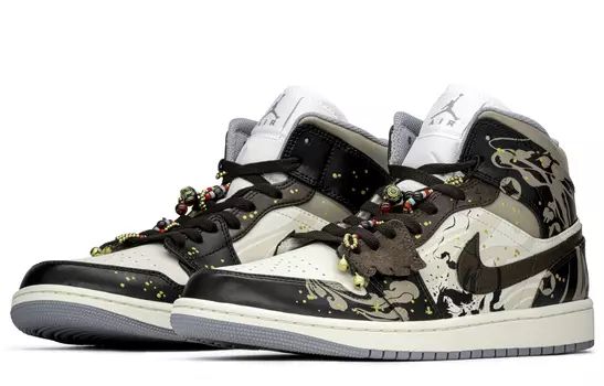 Jordan Air Jordan 1 винтажные баскетбольные кроссовки мужские, Black/Brown