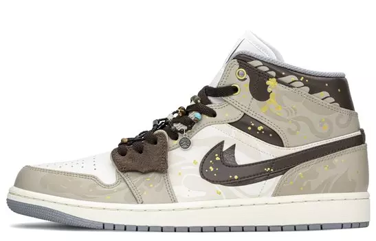 Jordan Air Jordan 1 винтажные баскетбольные кроссовки мужские, Khaki
