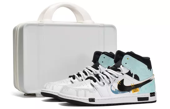 Кроссовки Vintage Jordan Air Jordan 1, голубой/белый