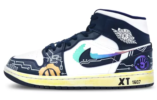 Кроссовки винтажные Jordan Air Jordan 1, мультиколор