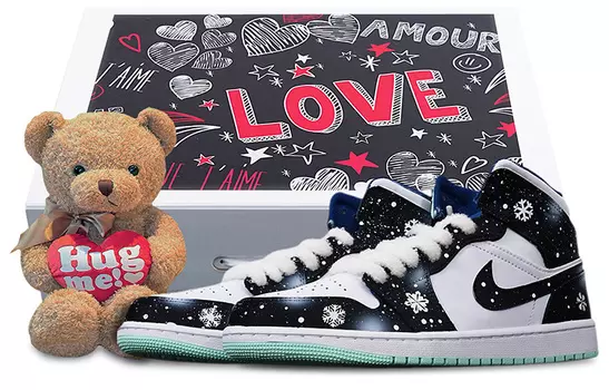Кроссовки Vintage Jordan Air Jordan 1, белый/черный