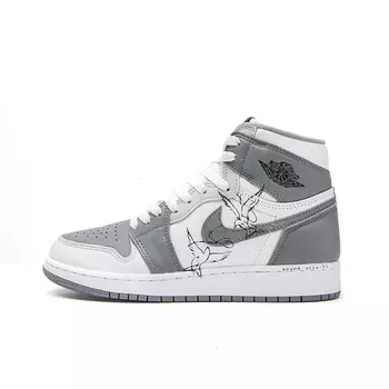 Jordan Air Jordan 1 винтажные баскетбольные кроссовки мужские, Gray