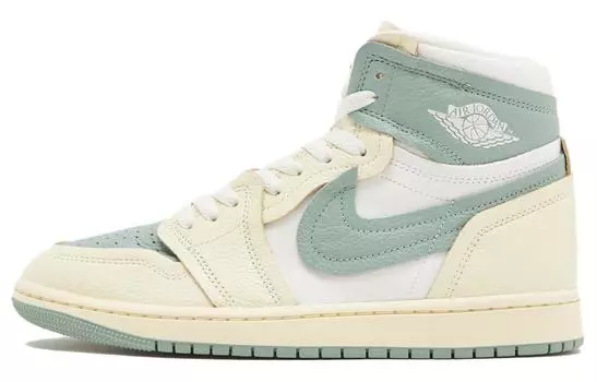 Jordan Air Jordan 1 винтажные баскетбольные кроссовки мужские, Beige/Green