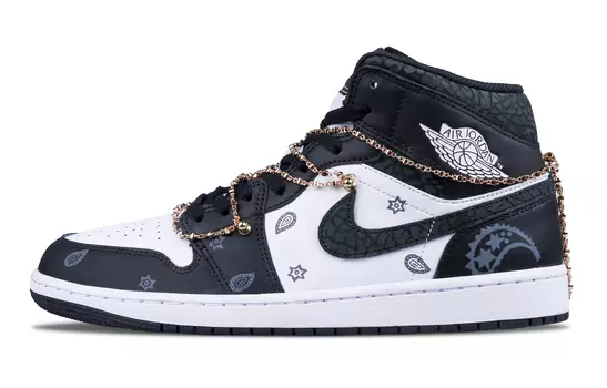 Jordan Air Jordan 1 винтажные баскетбольные кроссовки мужские, Black