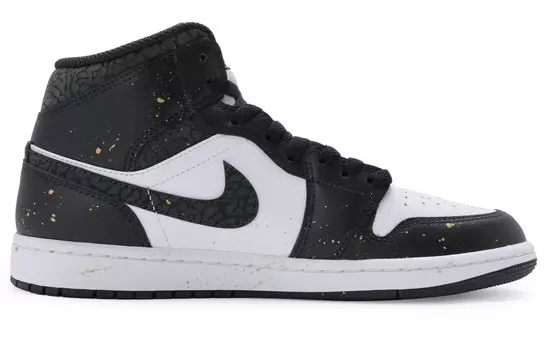Jordan Air Jordan 1 винтажные баскетбольные кроссовки мужские, Black gold and white