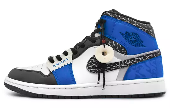 Кроссовки Vintage Jordan Air Jordan 1, синий/белый