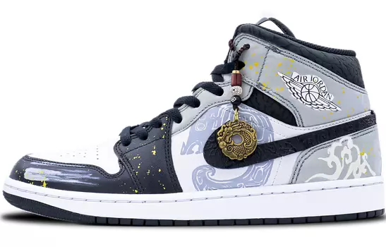 Jordan Air Jordan 1 винтажные баскетбольные кроссовки мужские, Black