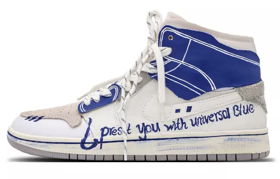 Jordan Air Jordan 1 винтажные баскетбольные кроссовки мужские, Blue