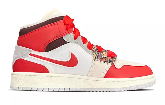 Кроссовки Vintage Jordan Air Jordan 1, красный/белый
